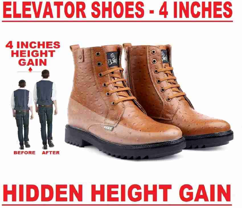 Elevator boots hot sale 4 inch