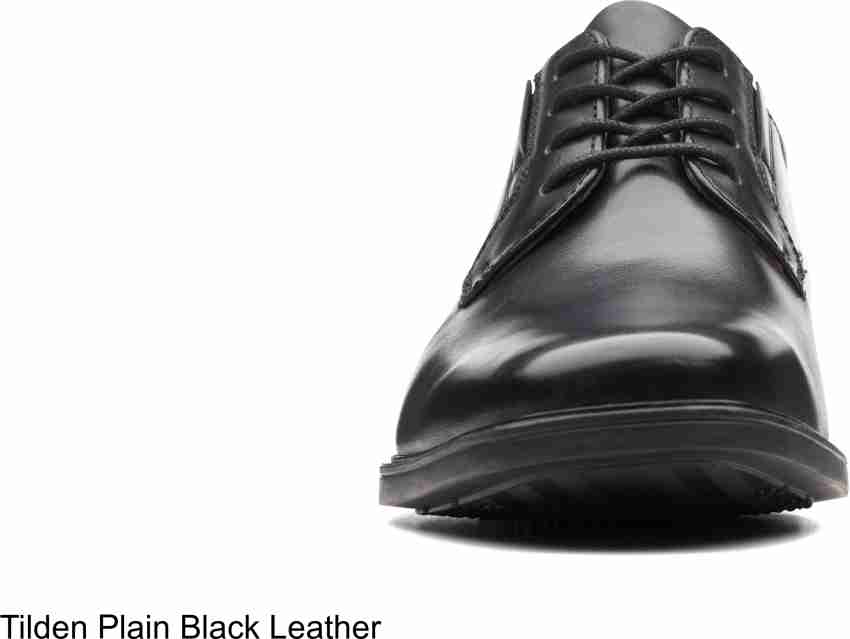 Clarks tilden outlet plain black