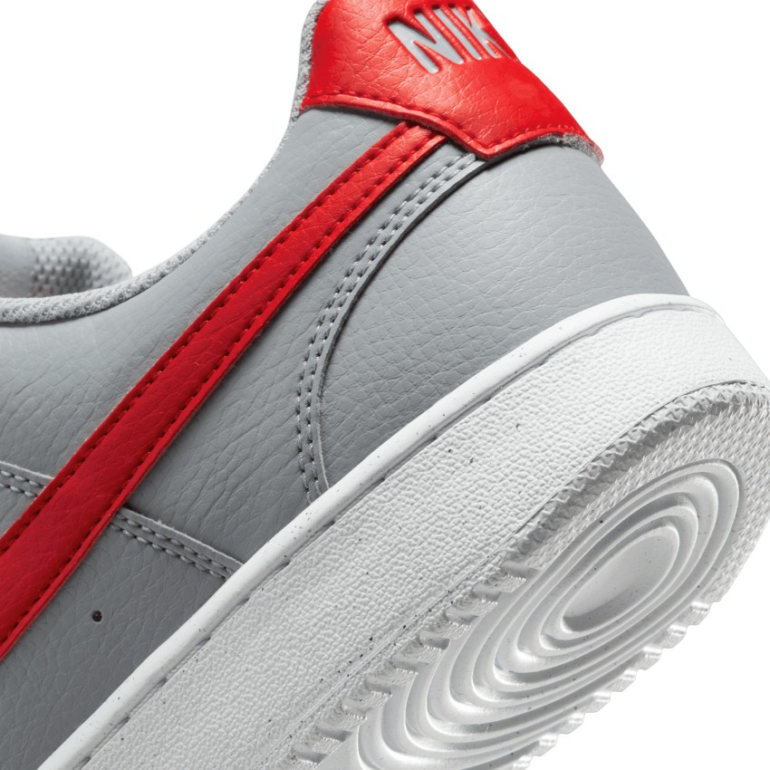 Nike grey hot sale and red shoes