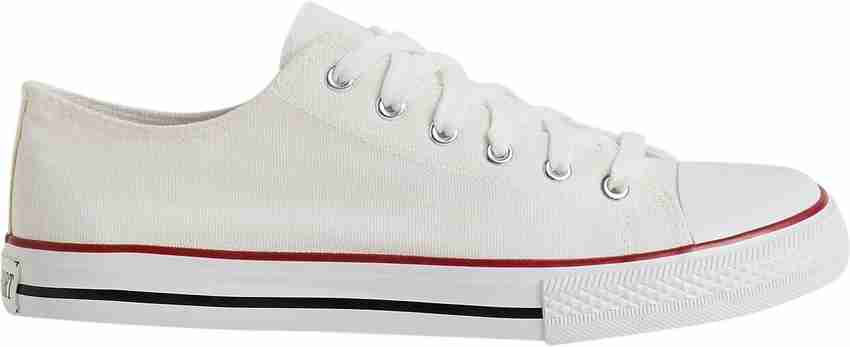 White canvas shoes flipkart hot sale