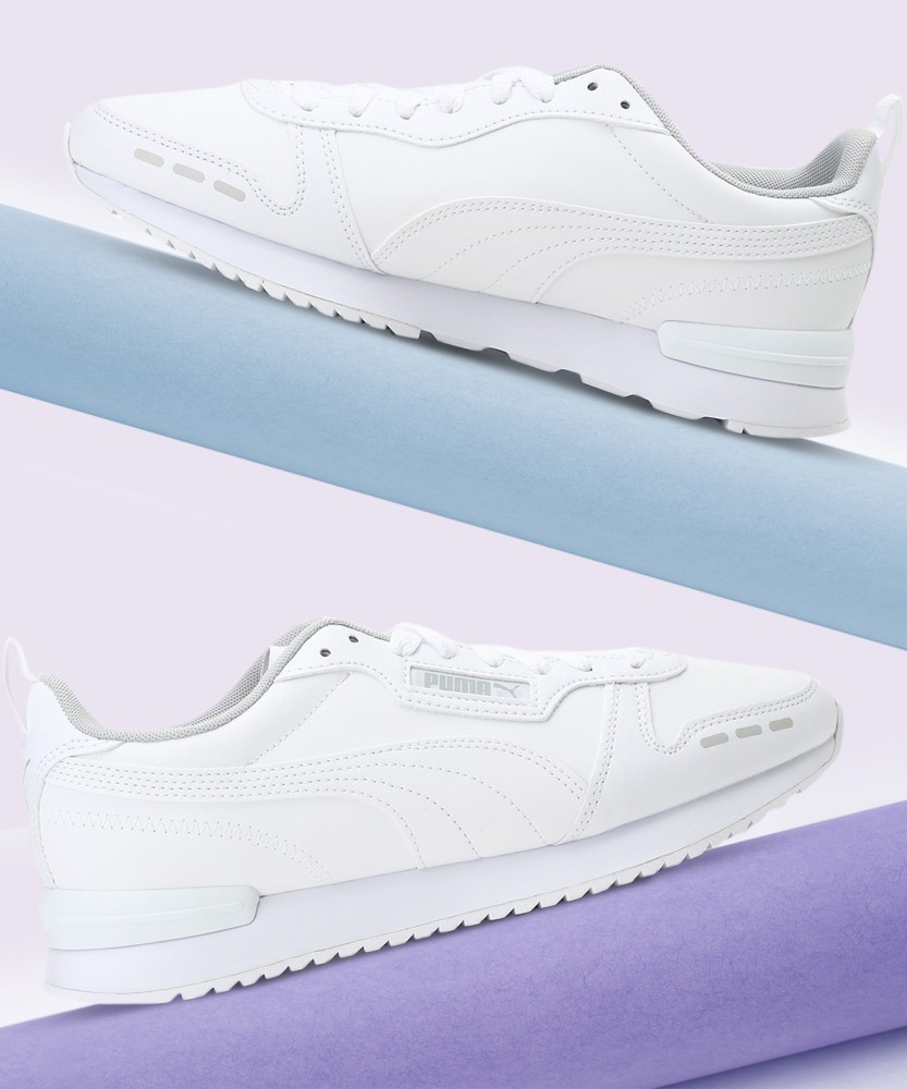 Puma white sports shoes on sale flipkart