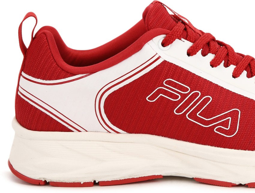 All red fila best sale sneakers