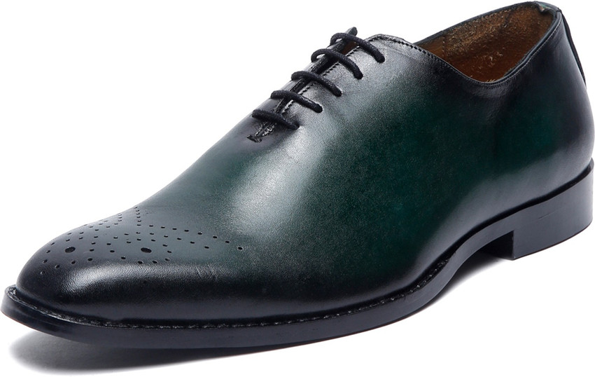 Dark green formal shoes deals