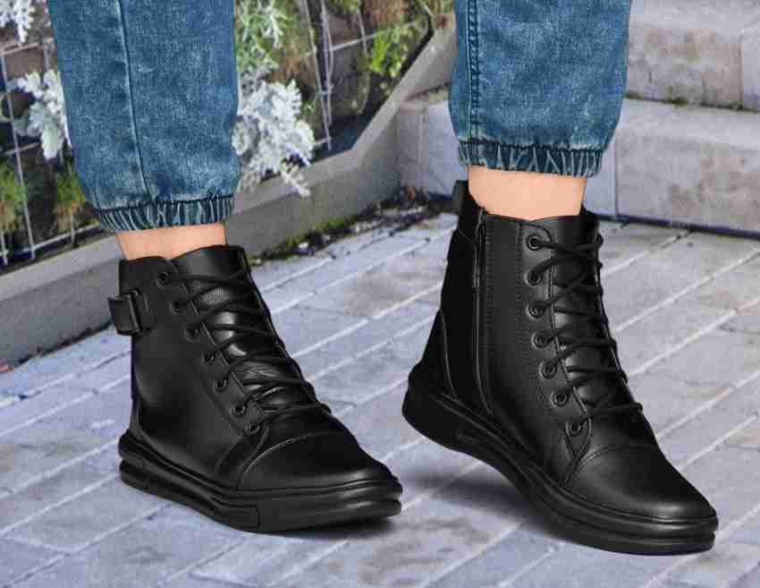 Black cheap ankle shoes