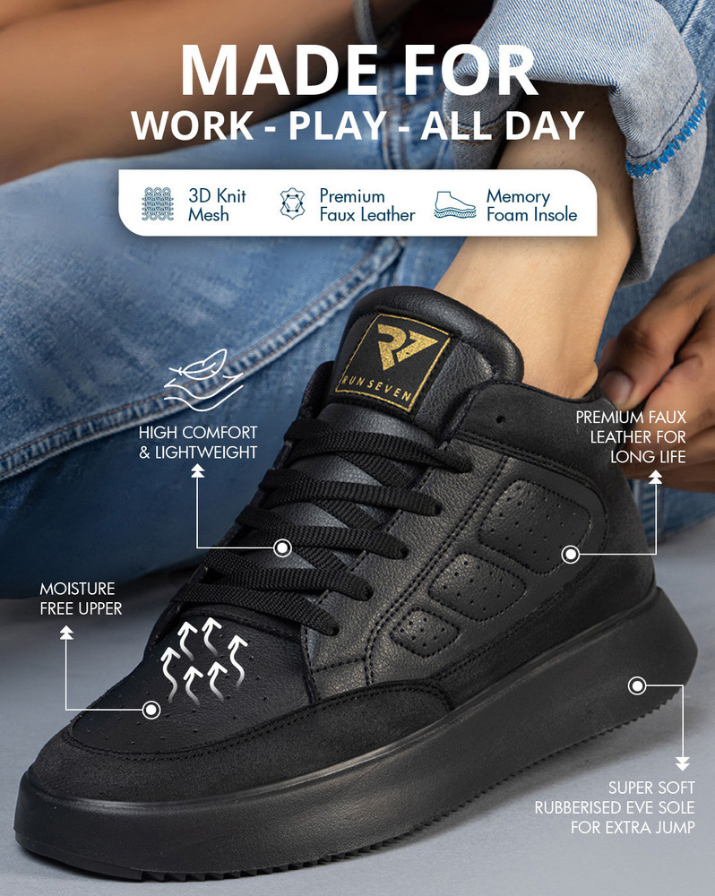 memory foam high top sneakers