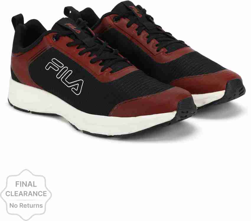 Fila on sale maroon sneakers