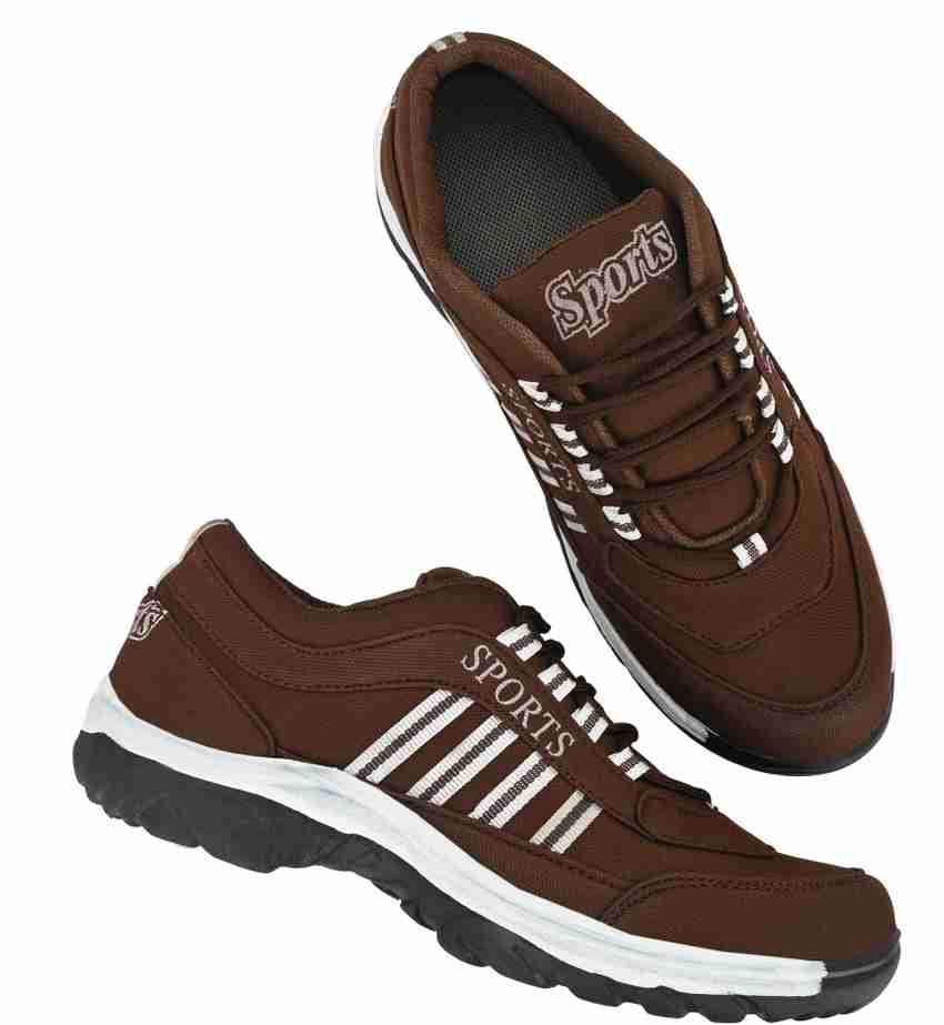 Brown sports shoes new arrivals