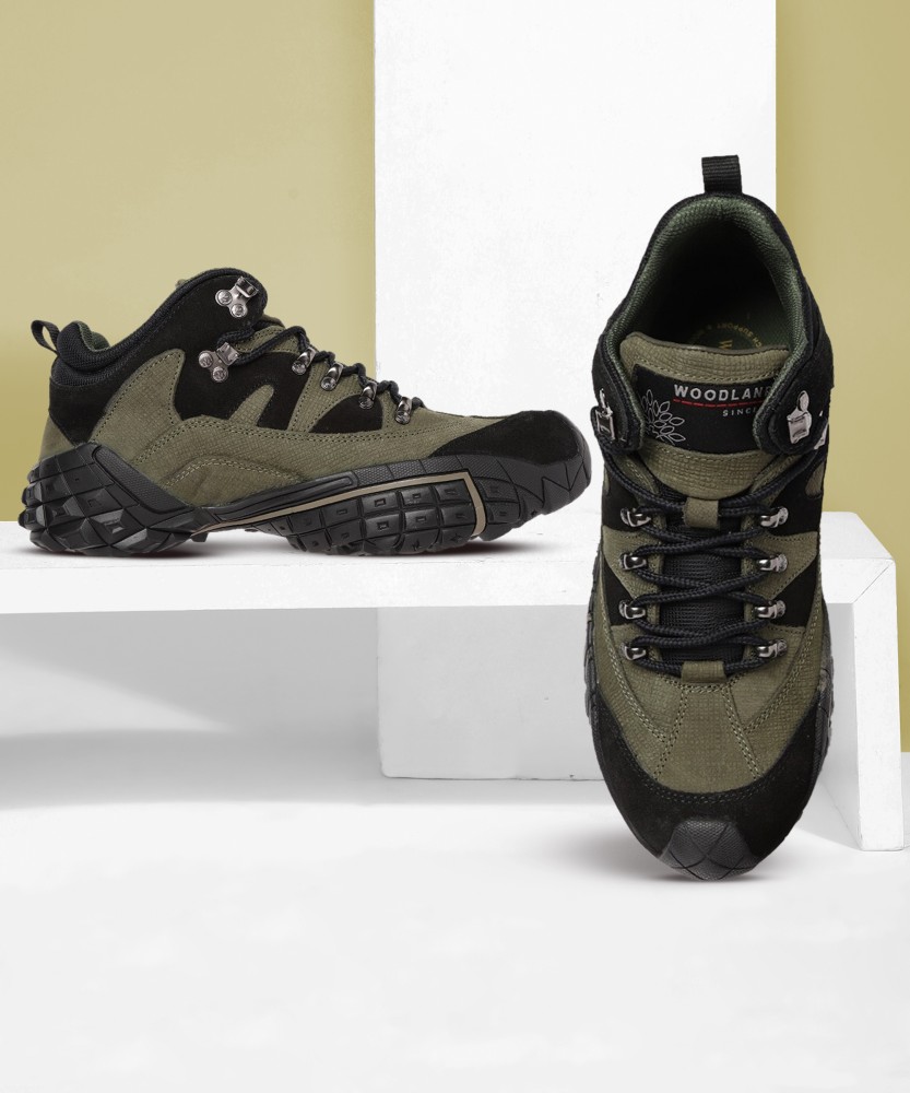 Woodland olive green sales sneakers