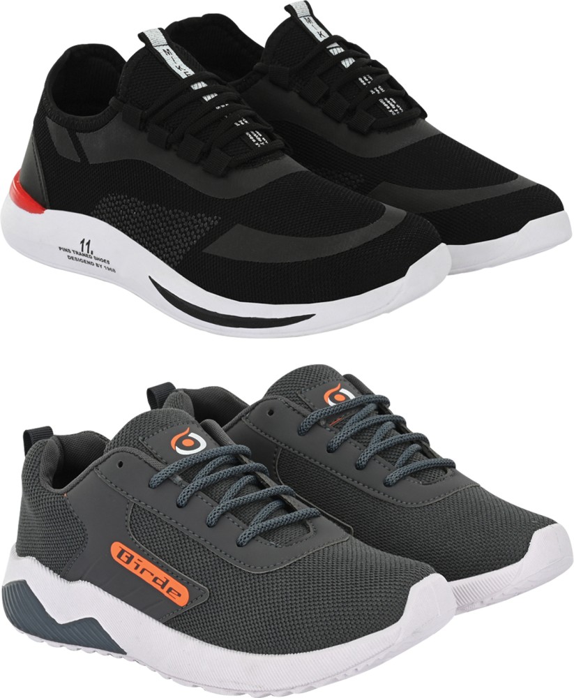 BIRDE Premium Sports Shoes For Men Pack Of 2 Sneakers For Men