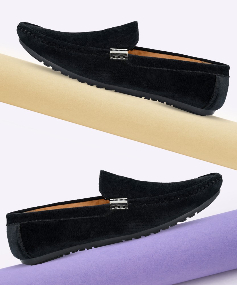 Joayo Trendy Black Velvet Casual Shoes Loafers For Men Buy Joayo Trendy Black Velvet Casual Shoes Loafers For Men Online at Best Price Shop Online for Footwears in India Flipkart