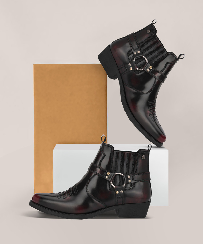 Delize Ankle Cowboy Boots For Men