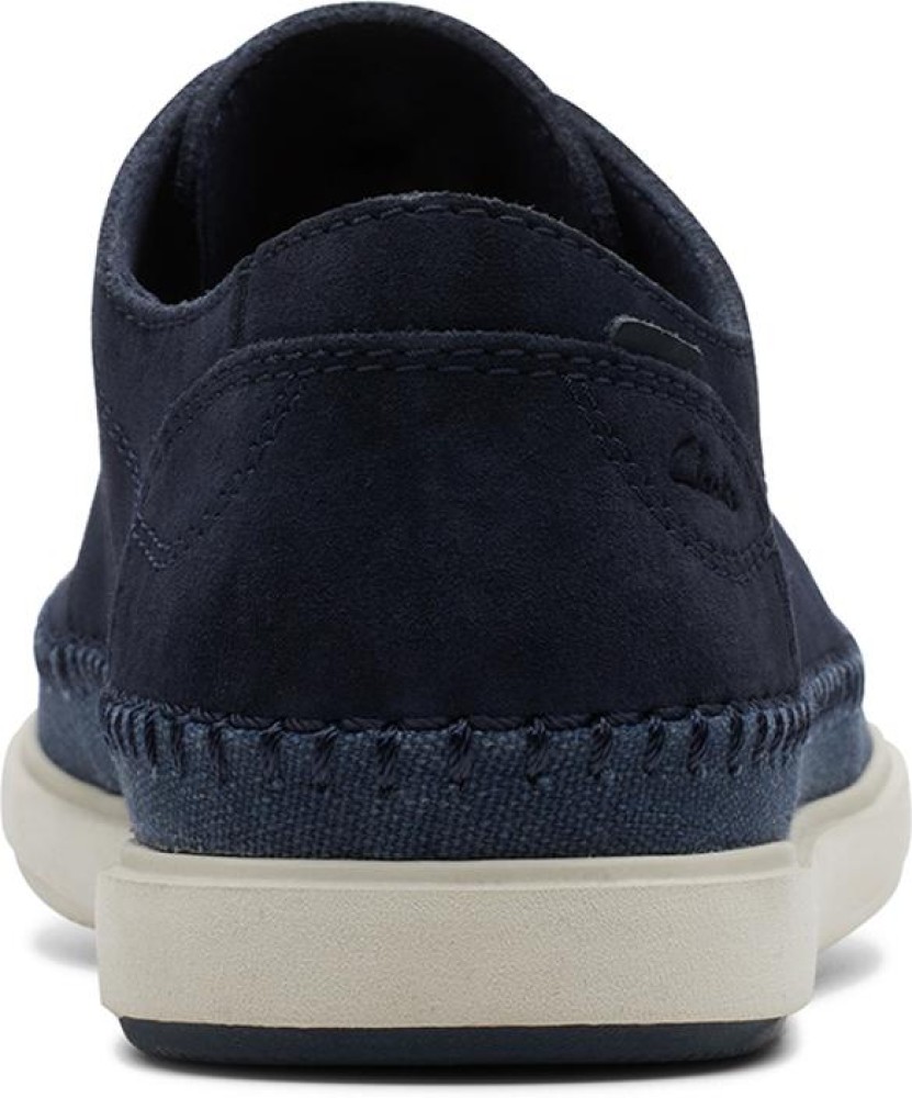 Clarks navy suede shoes hotsell