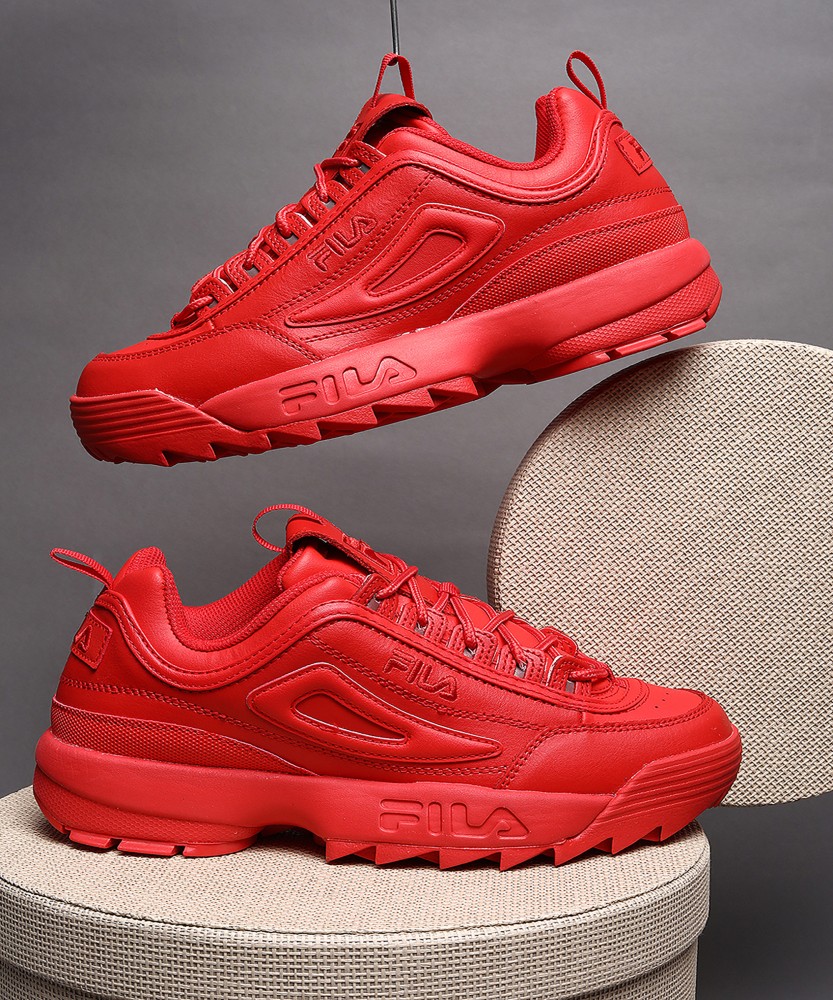 Fila disruptor ii logo taping red shoes hotsell