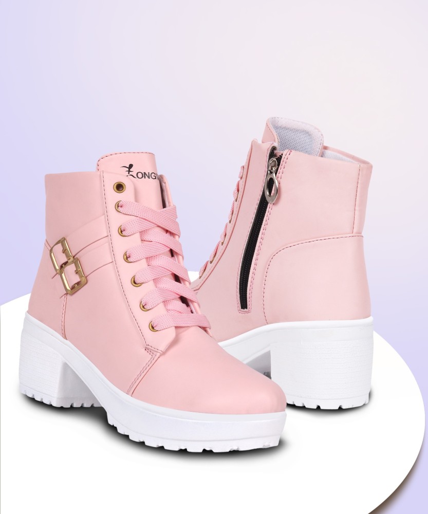 Pink shop colour boot