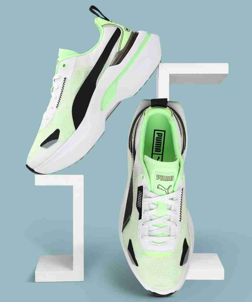 Green puma 2025 shoes for women