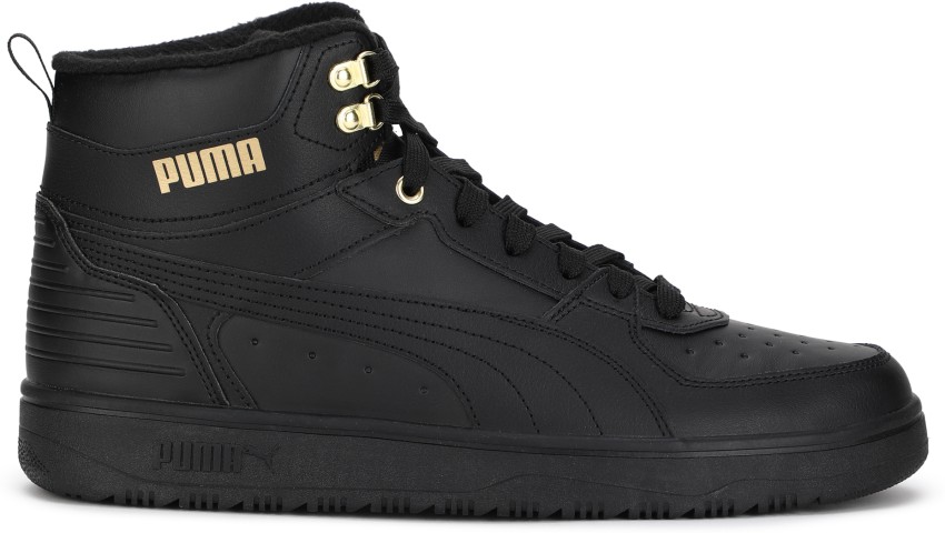 Black and gold clearance puma high tops