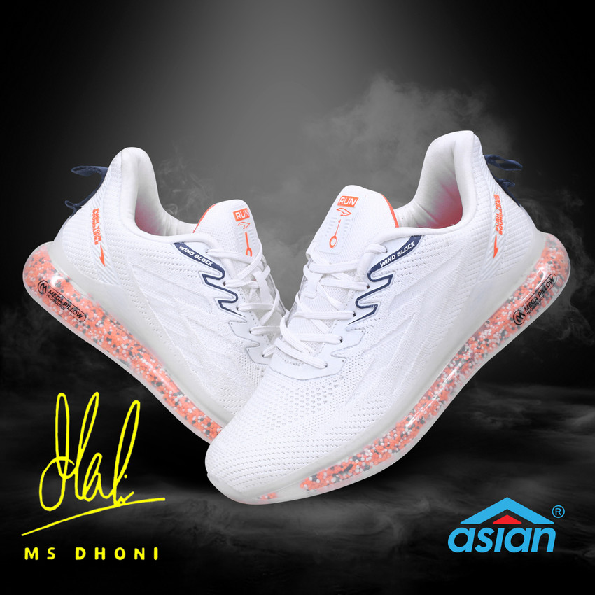 asian Tornado White Sneakers Running Sports Casual Stylish Running