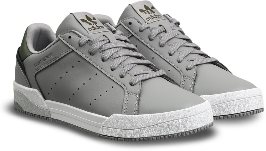 Adidas grey court shoes hotsell