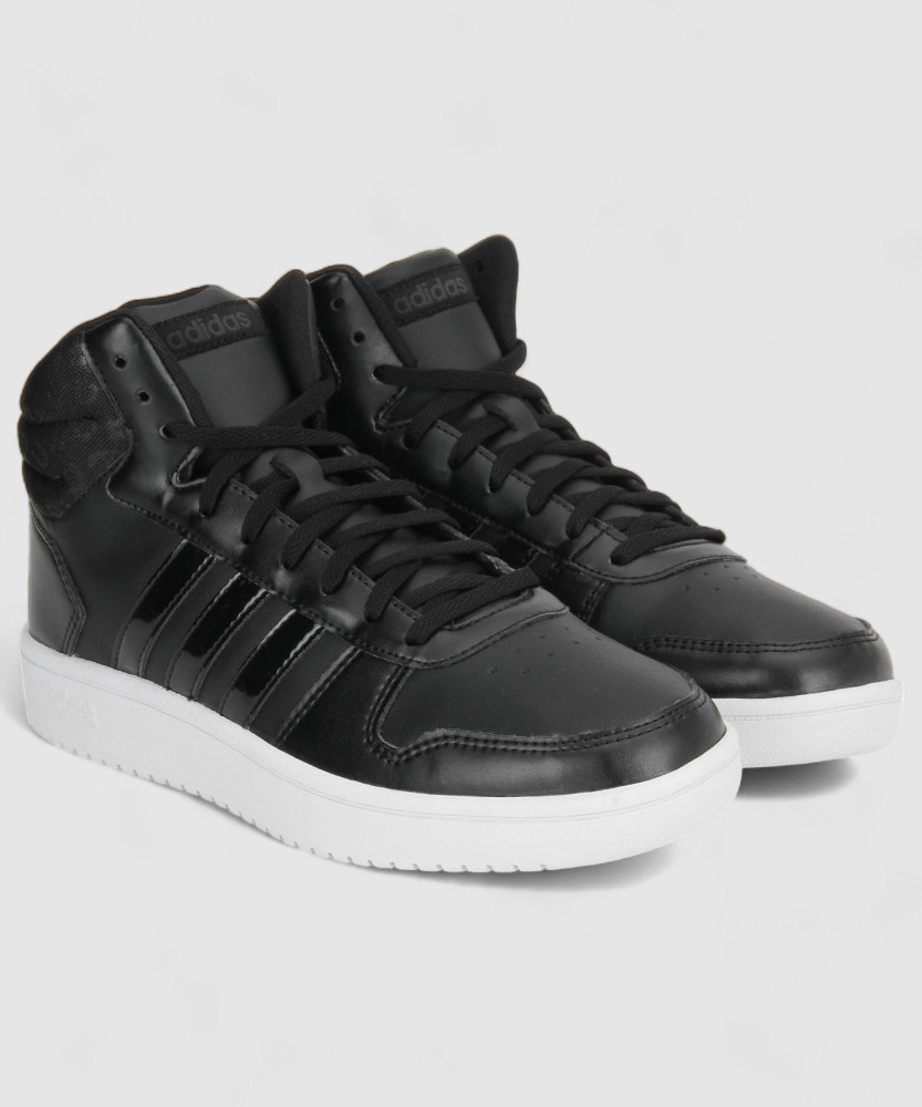 ADIDAS HOOPS 2.0 MID W Mid Sneakers For Women Buy CBLACK CBLACK CARBON Color ADIDAS HOOPS 2.0 MID W Mid Sneakers For Women Online at Best Price Shop Online for Footwears in