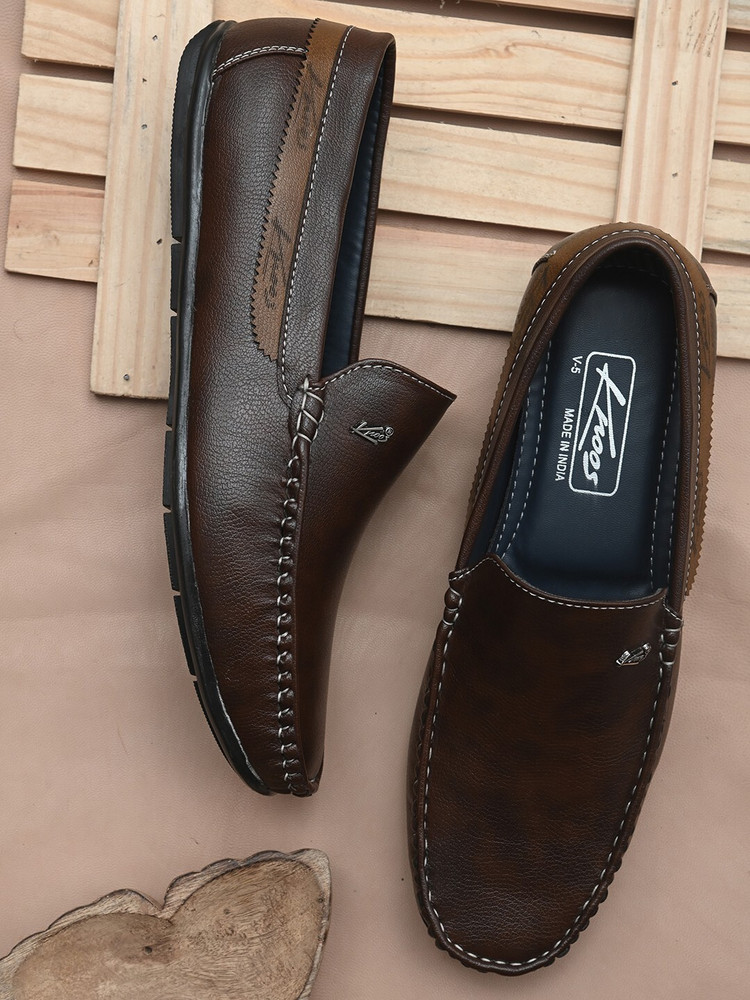 Knoos Brown Synthetic Leather Casual Loafer Loafers For Men Buy Knoos Brown Synthetic Leather Casual Loafer Loafers For Men Online at Best Price Shop Online for Footwears in India Flipkart
