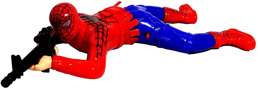 shivi creations Spiderman Crawling Action Toy with Lights and