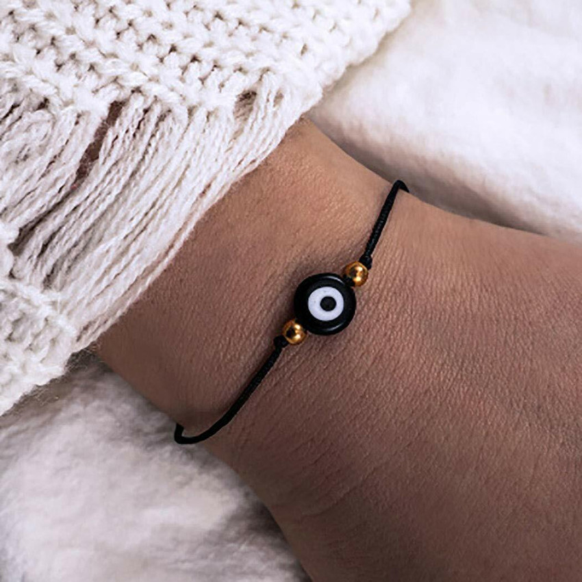 Evil eye black bracelet hot sale