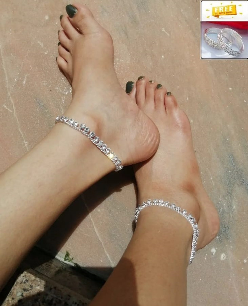Stone anklets online shopping deals