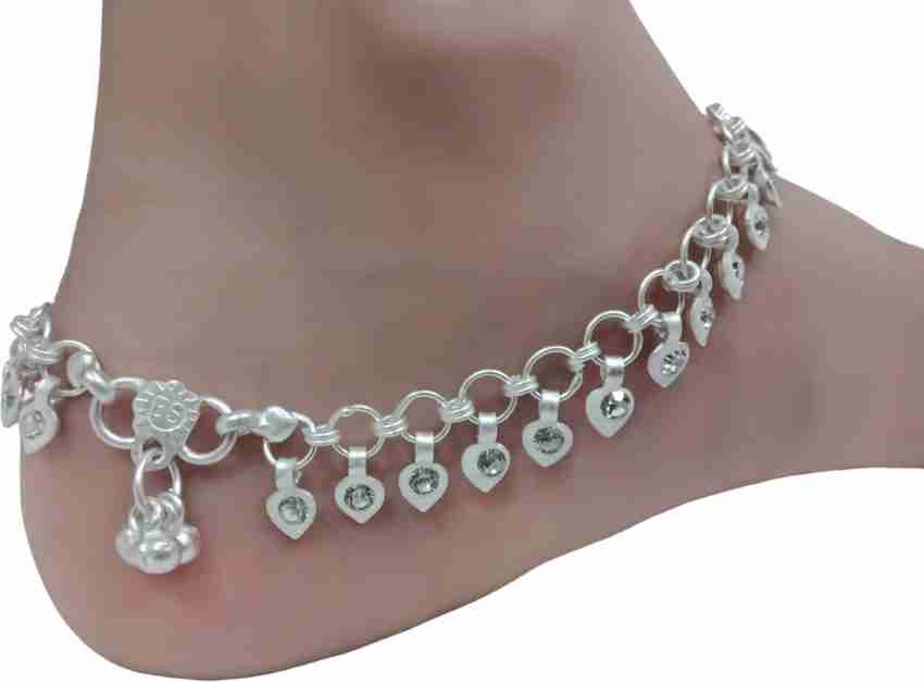 Sanwariya Silver Payal Nupur For Women and Girl Alloy Anklet Price in India Buy Sanwariya Silver Payal Nupur For Women and Girl Alloy Anklet Online at Best Prices in India
