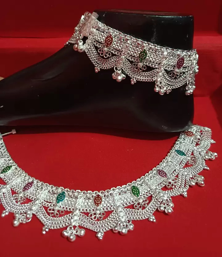 Flipkart silver new arrivals payal