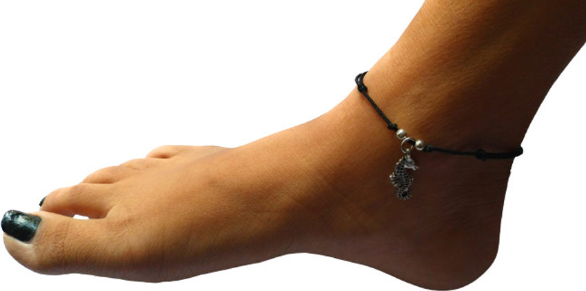 Leg black discount thread anklet