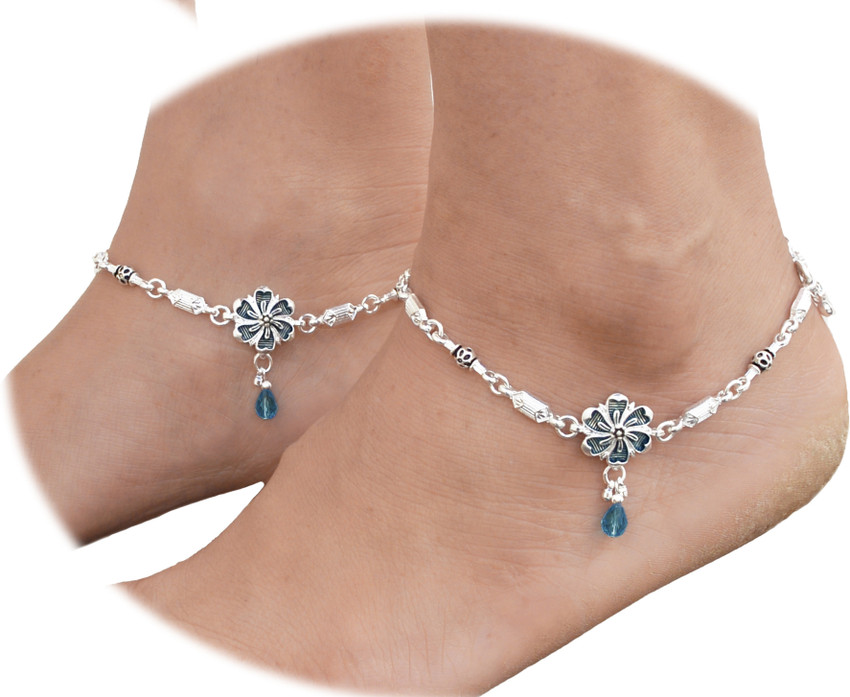 AKsells single strand ethnic Fashion Anklet payal pajeb jewellery for Women And Girl Alloy Anklet Price in India Buy AKsells single strand ethnic Fashion Anklet payal pajeb jewellery for Women And