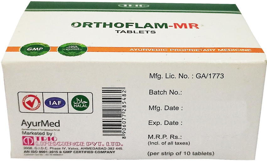 Orthoflam MR tablet Jar of 1 QTY