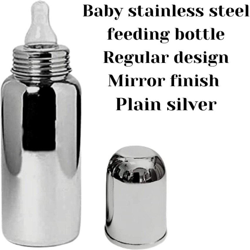 Stainless Steel 304 Grade New Born Baby Feeding Bottle 250ml for Milk for  Gift