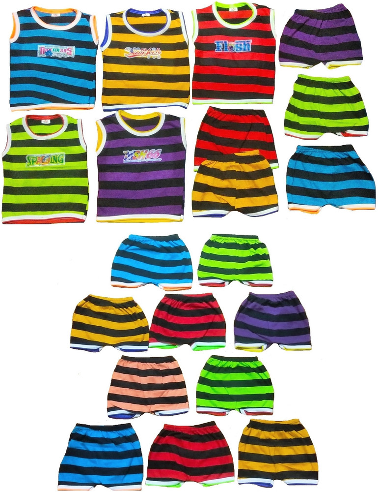 Sonpra New Born Baby Boys Baby Girls Casual T shirt Shorts 0 6 Month Buy Baby Care Combo in India Flipkart