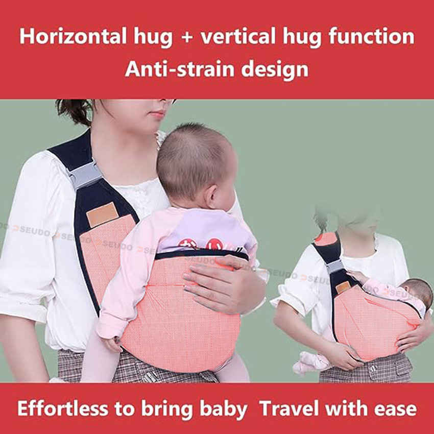 Pseudo Baby Sling Carrier for Newborn Breathable Mesh One Shoulder