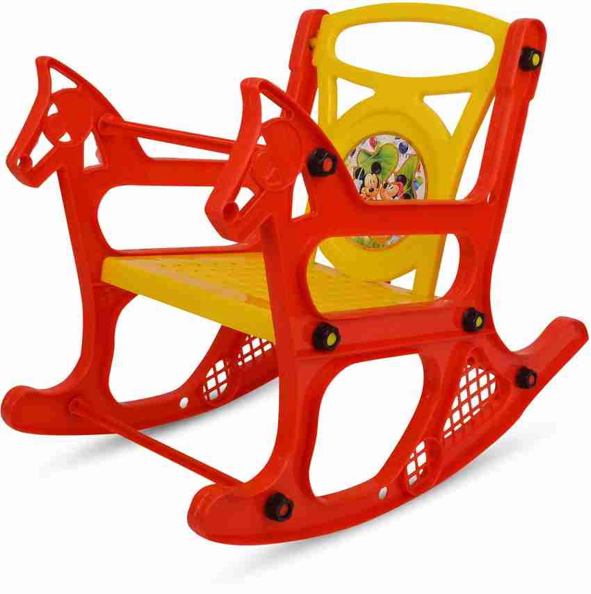 Red plastic on sale rocking chair