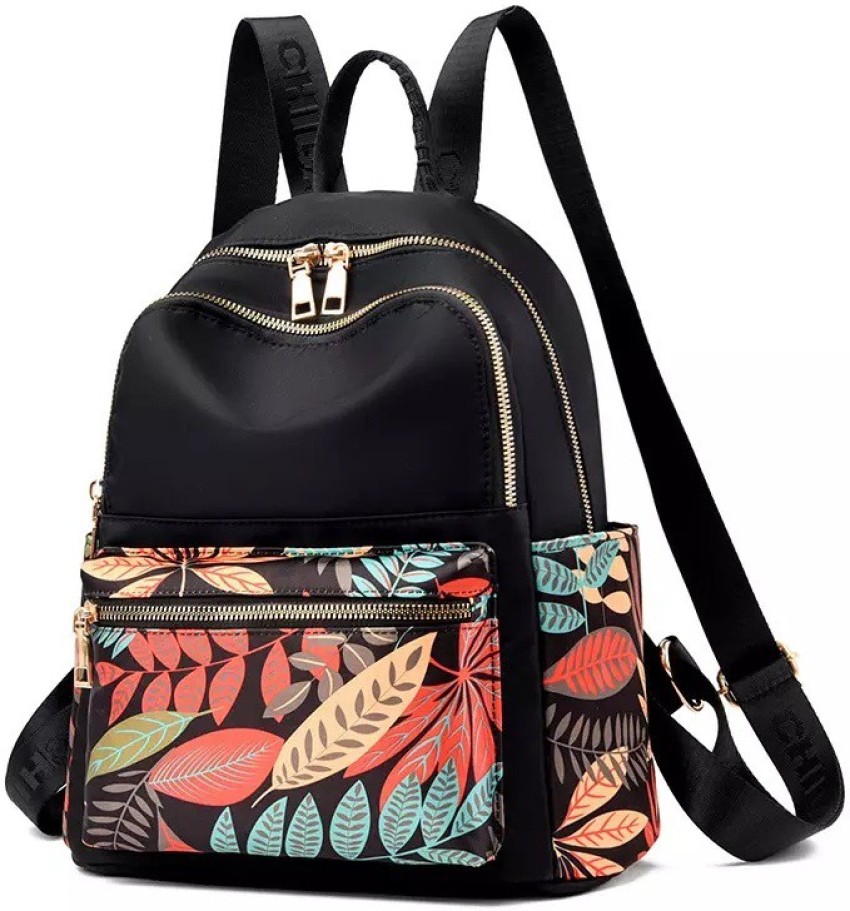 Girls Nylon Backpack for Middle School Cute Lightweight Travel Bag