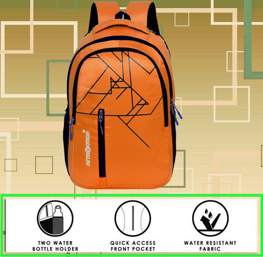 Men's backpack with water bottle online holder