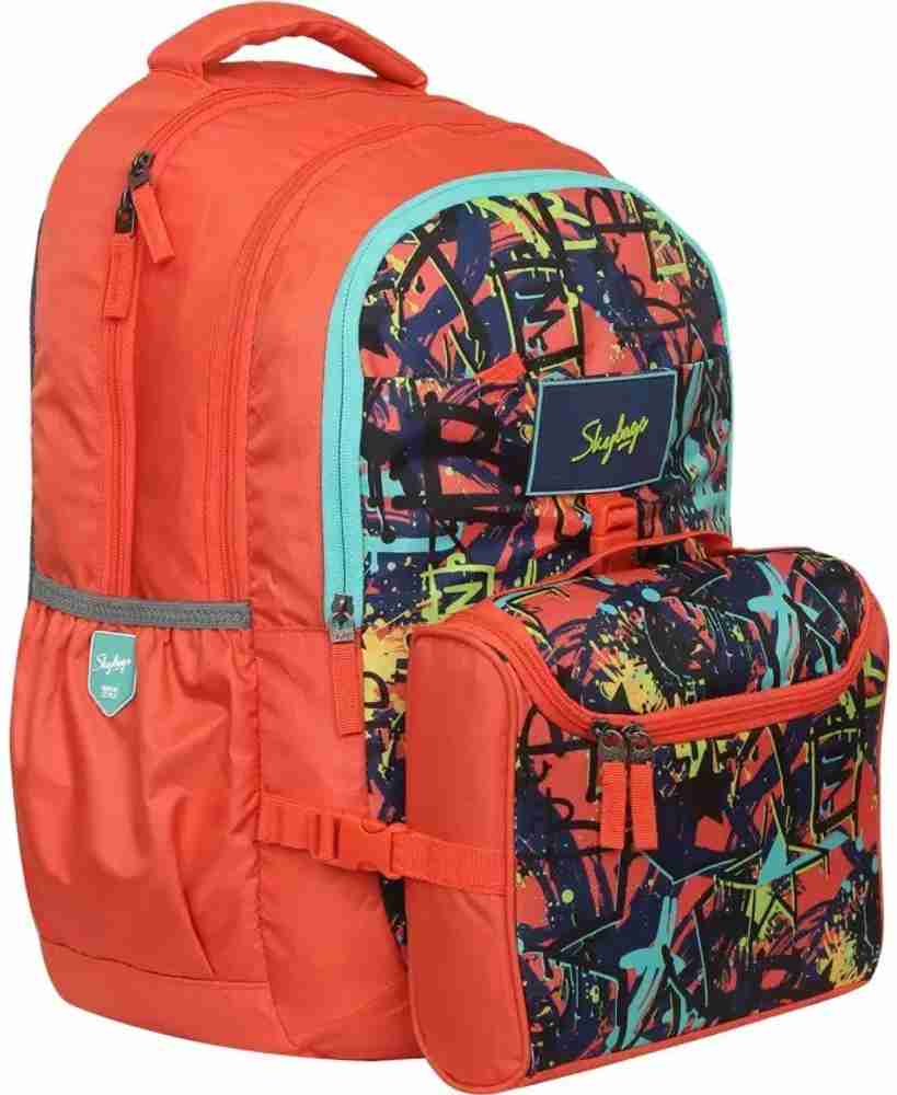 SKYBAGS ASTRO EXTRA 04 WITH INSULATED TIFFIN PACK 34 L Backpack ORANGE Price in India Flipkart