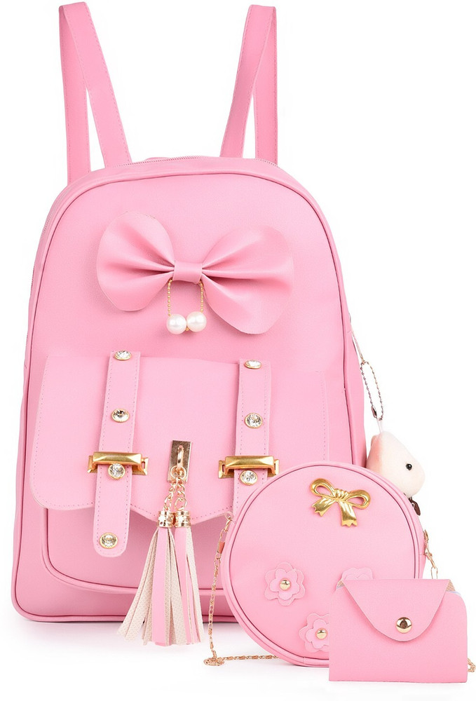 Flipkart BURRAQUE Women Trendy Combo Backpack Handbag Shoulder Bag College Bag Waterproof School Bag School Bag