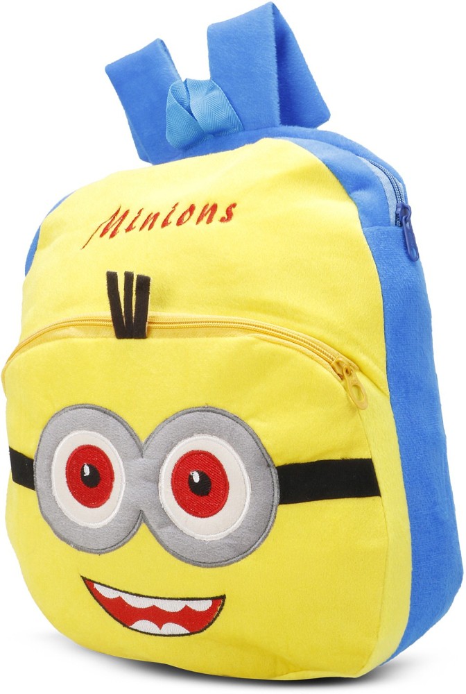 Minion School Bag for Kids Soft Plush Backpack for Small Kids