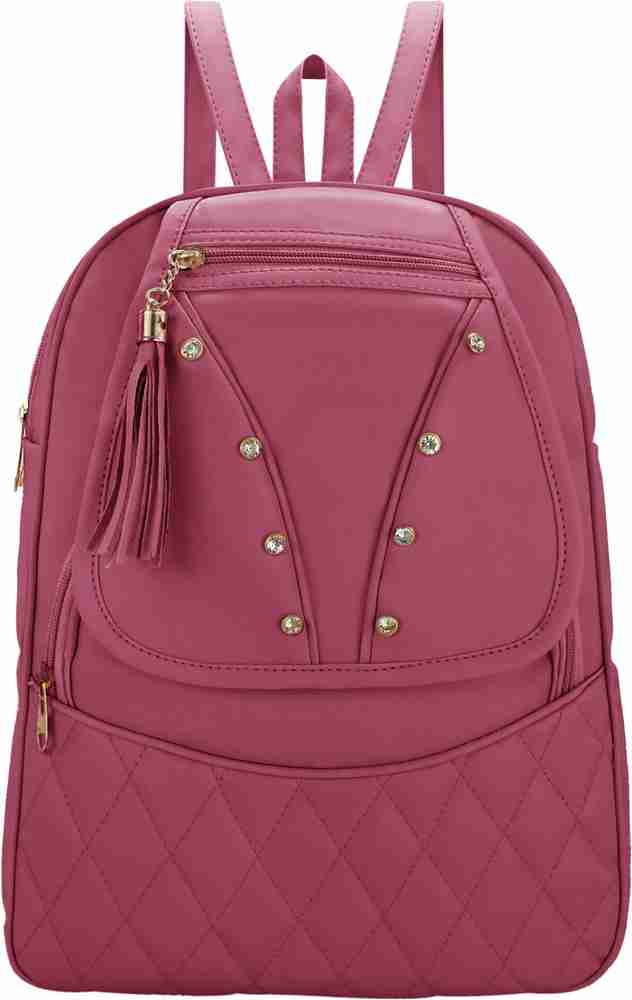 Maroon pink backpack discount