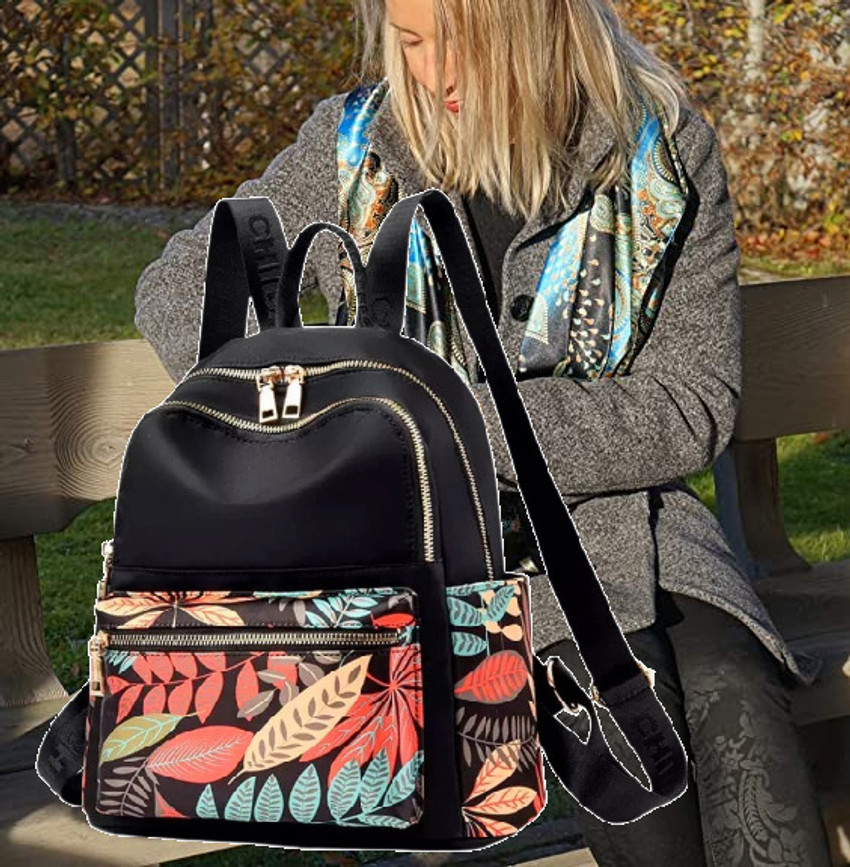 Cute small black backpack shop