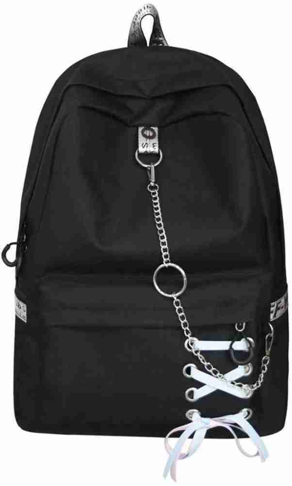 AKIRA Stylish Woman And Girls School College bag 10 L Backpack BLACK Price in India Flipkart