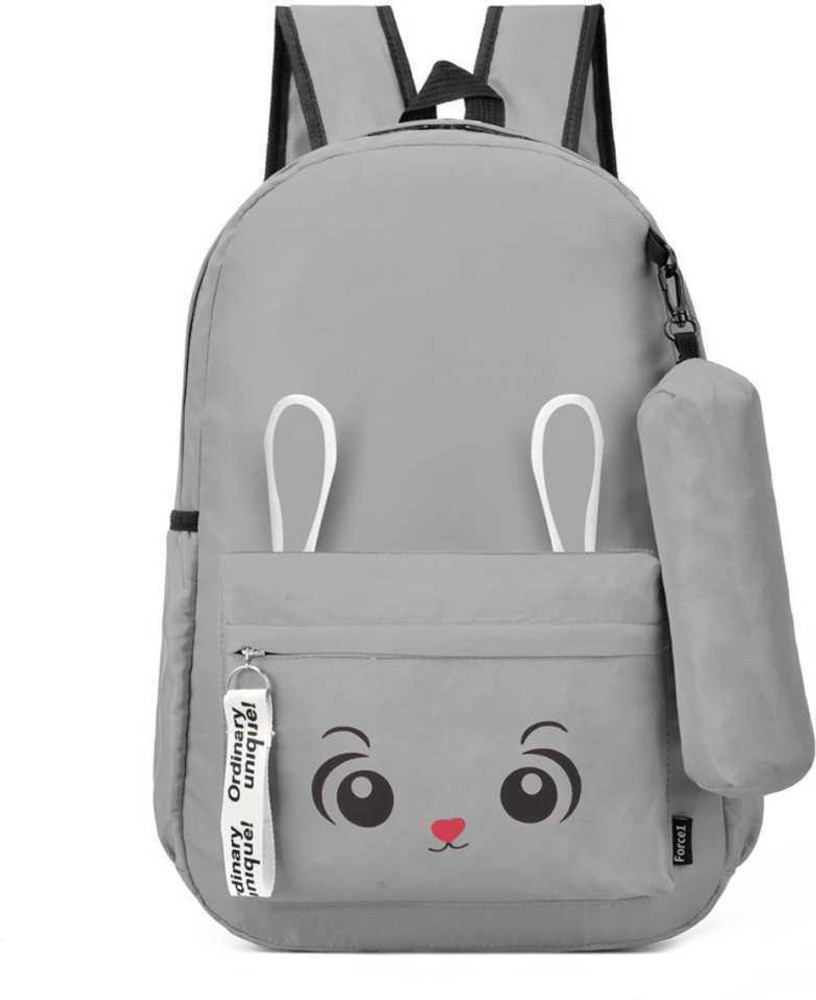 HN Enterprises Medium 15L cute Backpack For Girls Grey 15 L Backpack Grey Price in India Flipkart