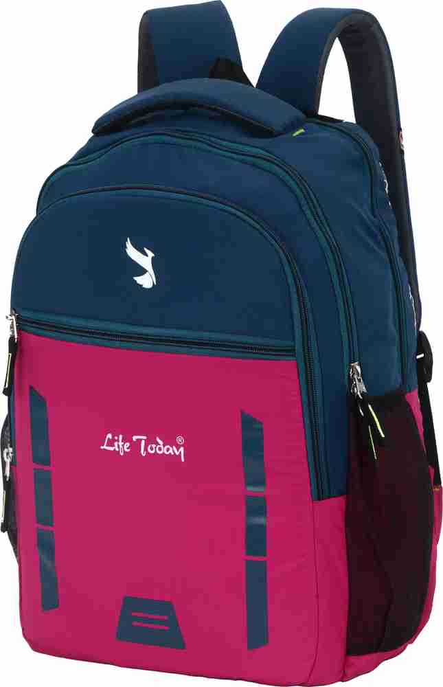 Life Today Bags For Men College Backpack School Bag Office Bag 35 L Backpack Pink Price in India Flipkart