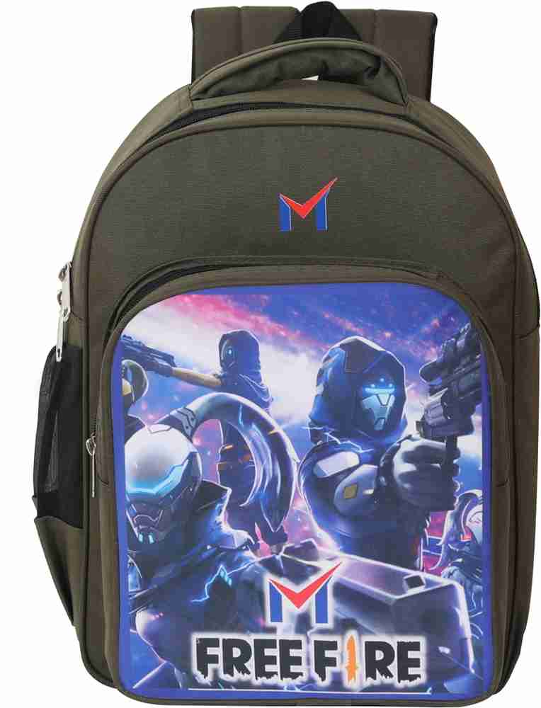 Flipkart M Free fire Bag For Nursery LKG UKG 1st std 2nd std Waterproof School Bag School Bag