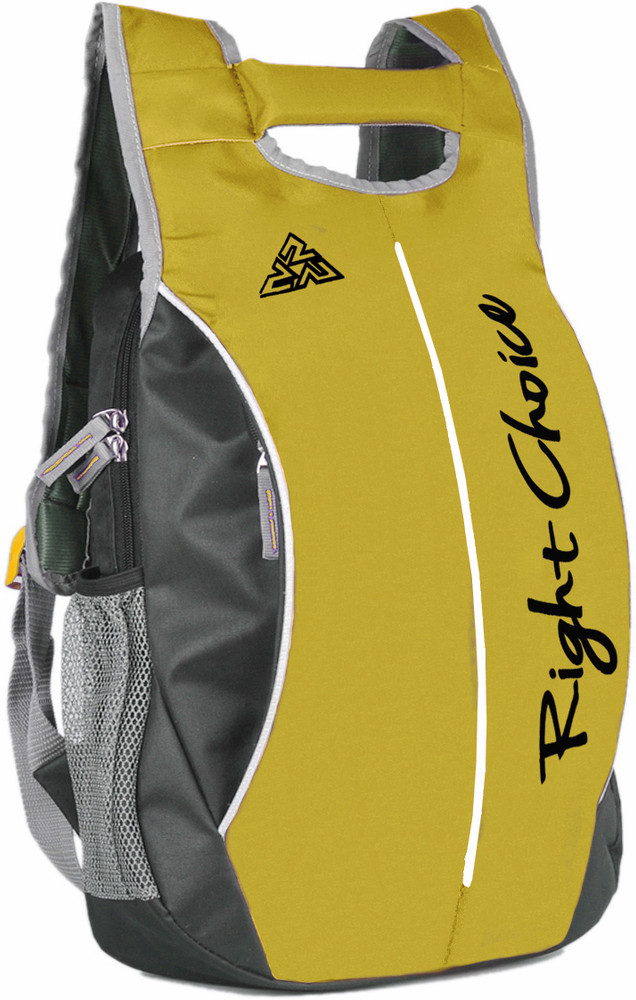 RIGHT CHOICE 2230 black yellow stylish college bags boy girl 5 L Backpack Black Yellow Price in India Flipkart