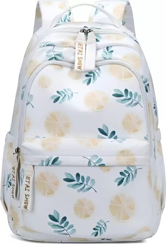 HBC College bag for girls school bags girls bag 12 L Backpack WHITE Price in India Flipkart