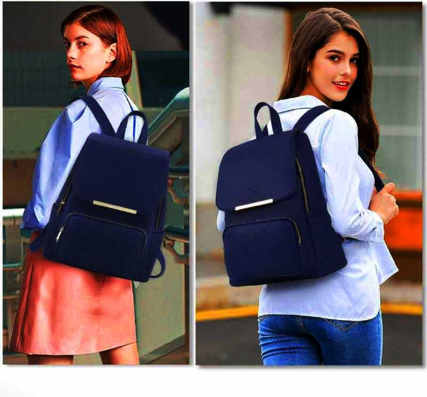 Om Shree Sai Latest New Trend Party Wear PU Leather Backpack